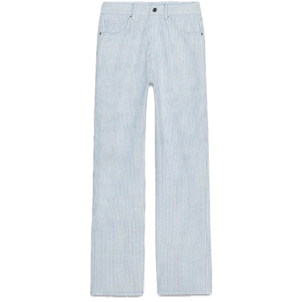 Zara STRIPED PRINT STRAIGHT CUT
PANTS